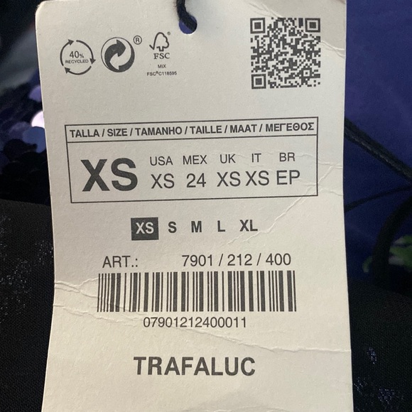 Navy Blue Sequin Tank - Picture 5 of 5